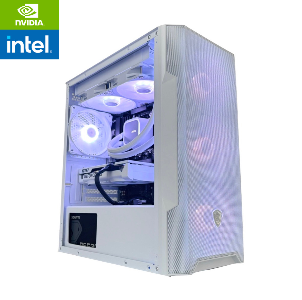 Komputer RTX 5060 Ti / i5-14400F / 32GB RAM / 1TB biały WIFI